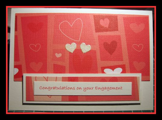 I was asked to make an engagement card for someone at work… so I made three! 